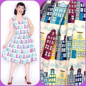 Bernie Dexter dress - ModCloth - City Scape Print